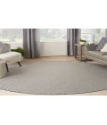 Nourison Courtyard Ivory/Charcoal COU01 8 ft. Round Rug