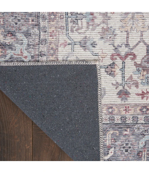 Nicole Curtis Machine Washable Series 1 Area Rug SR104 Grey