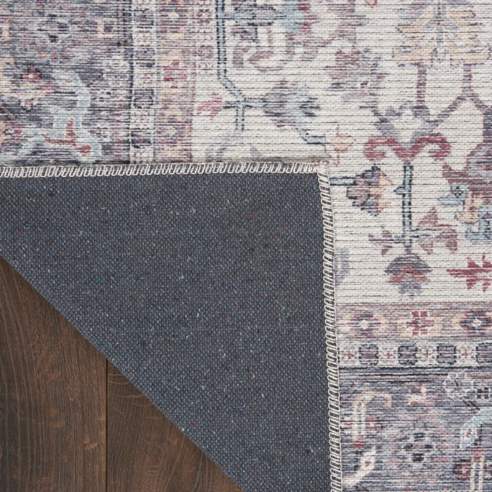 Nicole Curtis Machine Washable Series 1 Area Rug SR104 Grey