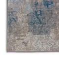 Nourison Karma Runner Area Rug KRM07-Ivory/Light Blue