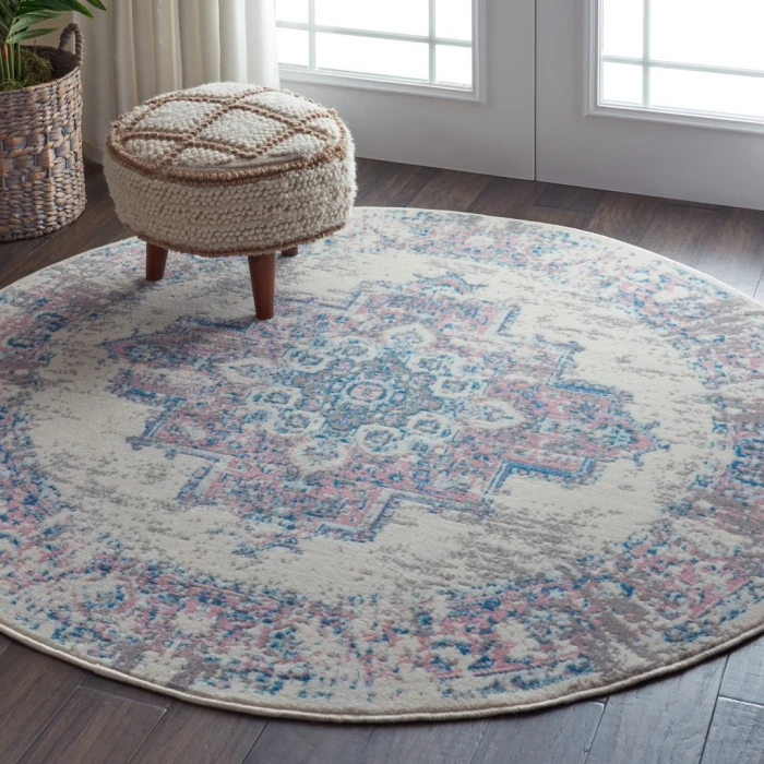 Nourison Grafix Area Rug GRF14-Ivory/Pink