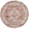 Nourison Home Vintage Kashan VKA07 Red/Ivory 4 ft. Round Area Rug