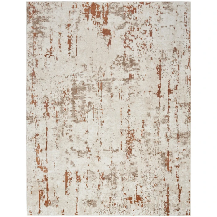 Nourison Quarry Ivory Rust QUA01 4 ft. X 6 ft. Rect. Rug