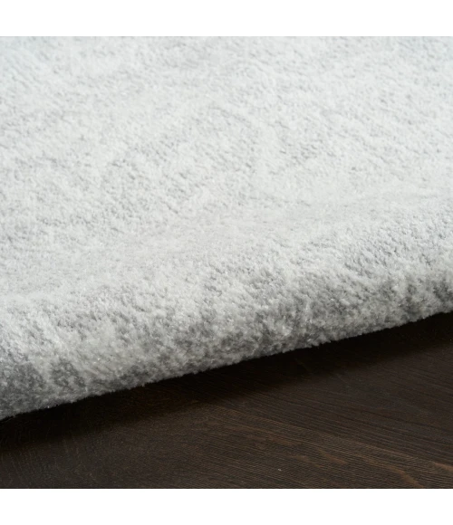 Nourison Astra Machine Washable Grey ASW12 7 ft. 10 in. X 10 ft. Rect. Rug