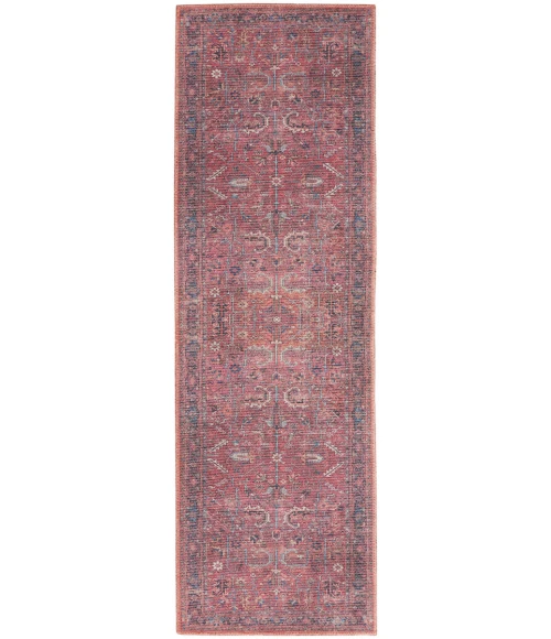 Nicole Curtis Machine Washable Series 1 Area Rug SR102 Brick