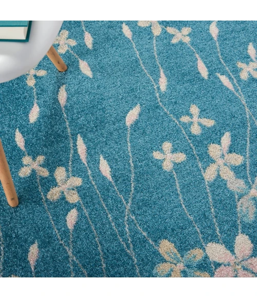 Nourison Tranquil Area Rug TRA04-Turquoise