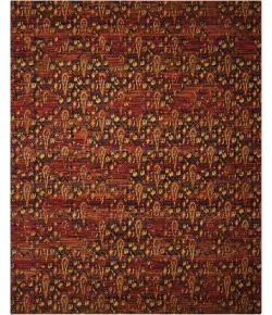 Nourison Home Rhapsody RH014 Flame 5 ft. 6 in. X 8 ft. Area Rug
