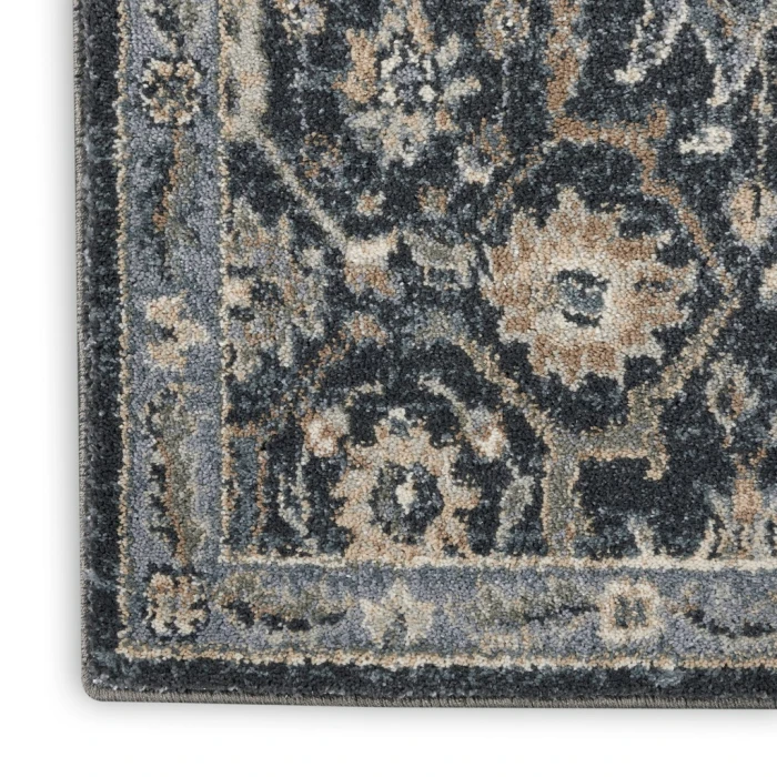 Kathy Ireland Moroccan Celebration Area Rug KI385-Navy