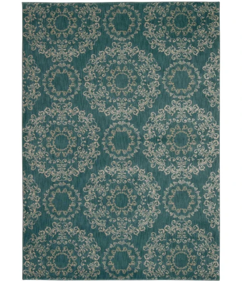 Nourison Home Tranquility Aqua TNQ03 3ft.9in. x 5ft.9in. Rect. Rug