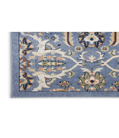 Nourison Allur Light Blue ALR03 7 ft. X 10 ft. Rectangle Rug