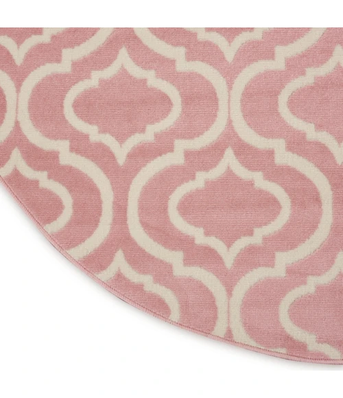 Nourison Jubilant Round Area Rug JUB19-Pink