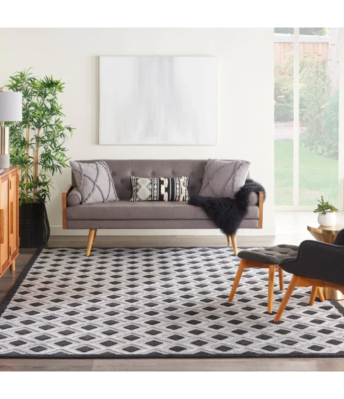 Nourison Aloha Area Rug ALH26-Black White