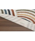 Nourison Astra Machine Washable Ivory Multicolor ASW08 7 ft. 10 in. Round Rug