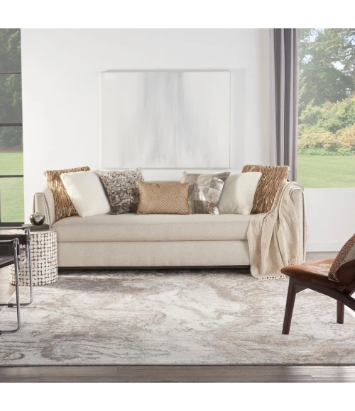 Nourison Elation Area Rug ETN02-Ivory Grey
