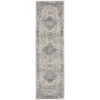 Nourison Home Vintage Kashan VKA07 Ivory Blue 2 ft. 4 in. X 8 ft. Area Rug