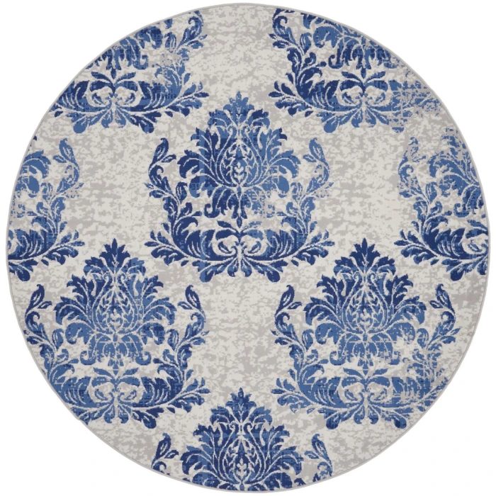 Nourison Whimsicle Area Rug WHS11-Ivory Navy