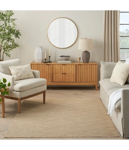 Nourison Washable Solutions Natural WSL01 5 ft. X 7 ft. Rect. Rug