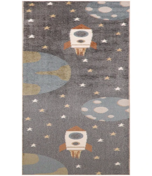 Nourison Astra Machine Washable Sky Blue ASW06 2 ft. X 6 ft. Rectangle Rug