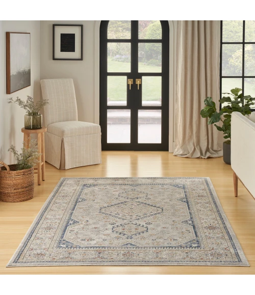 Nicole Curtis Series 4 Area Rug SR403 Grey/Blue