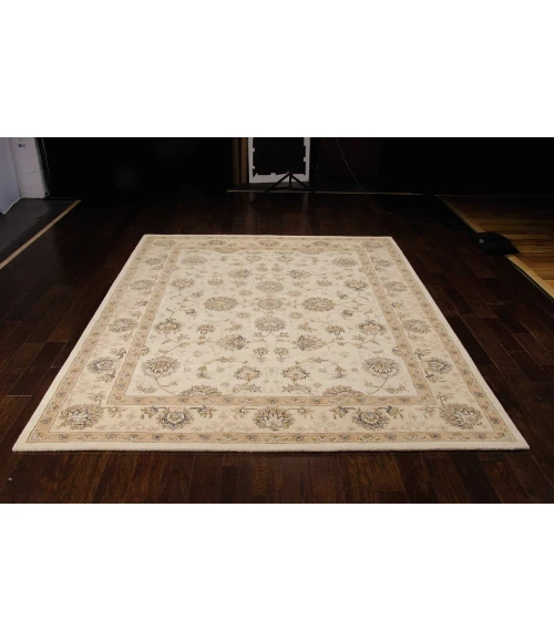 Nourison Home Heritage Hall Beige HE28 7ft.9in. x 9ft.9in. Rect. Rug