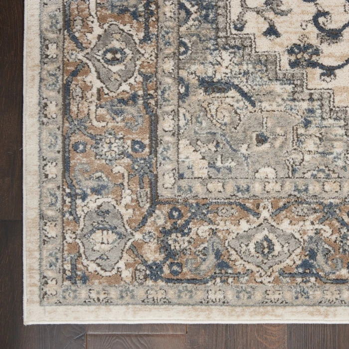 Nourison Quarry Ivory Grey QUA05 8 ft. X 10 ft. Rect. Rug