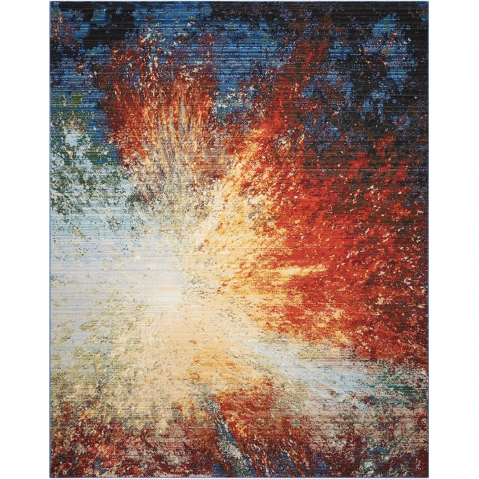 Nourison Chroma Area Rug CRM02-Red Flare