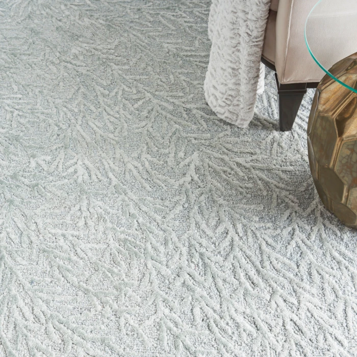 Michael Amini Ma30 Star Area Rug SMR03 Light Blue
