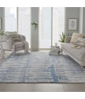 Nourison Symmetry Area Rug SMM04-Blue/Grey