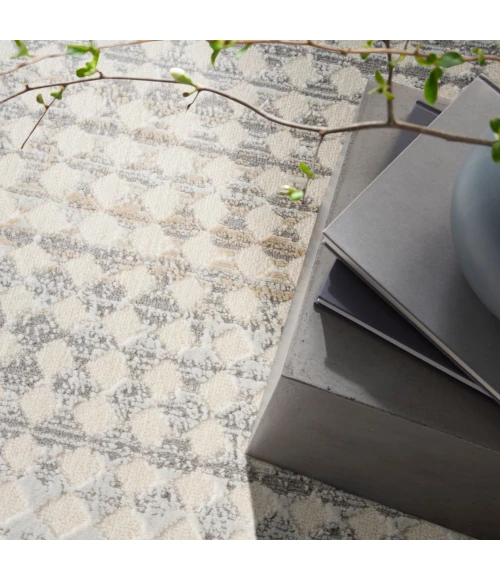 Calvin Klein Rush Area Rug CK958 Ivory Multicolor