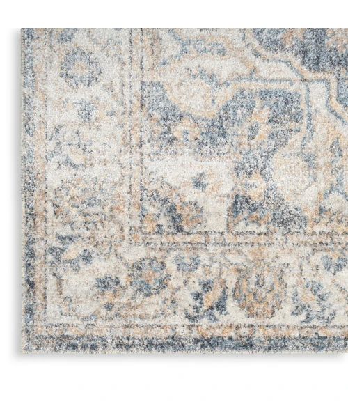 Nourison Astra Machine Washable Area Rug ASW12 Grey/Blue