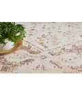 Nourison Astra Machine Washable Beige ASW11 6 ft. 7 in. X 9 ft. Rectangle Rug