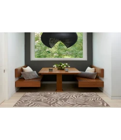 Nourison Home Garden Oasis GOA01 Mocha 3 ft. X 5 ft. Area Rug