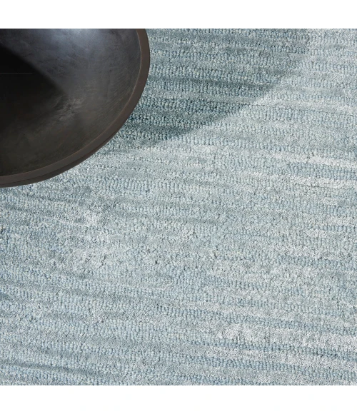 Calvin Klein Linear Area Rug LNR01 Light Blue