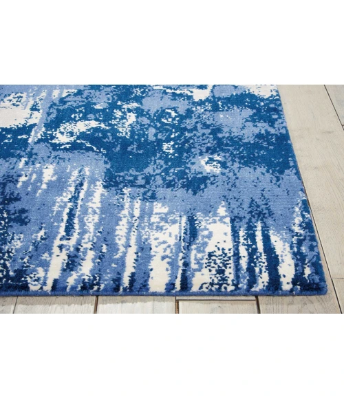 Nourison Twilight Blue Ivory TWI24 9ft.9in. x 13ft.9in. Rect. Rug