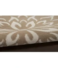 Nourison Jubilant Taupe JUB06 2 ft. X 4 ft. Rectangle Rug