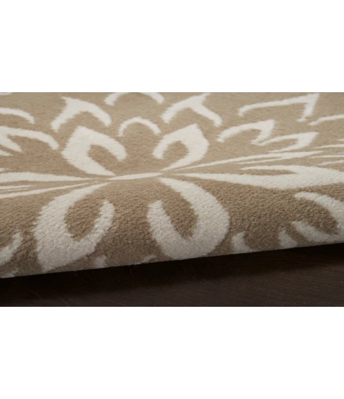 Nourison Jubilant Taupe JUB06 2 ft. X 4 ft. Rectangle Rug
