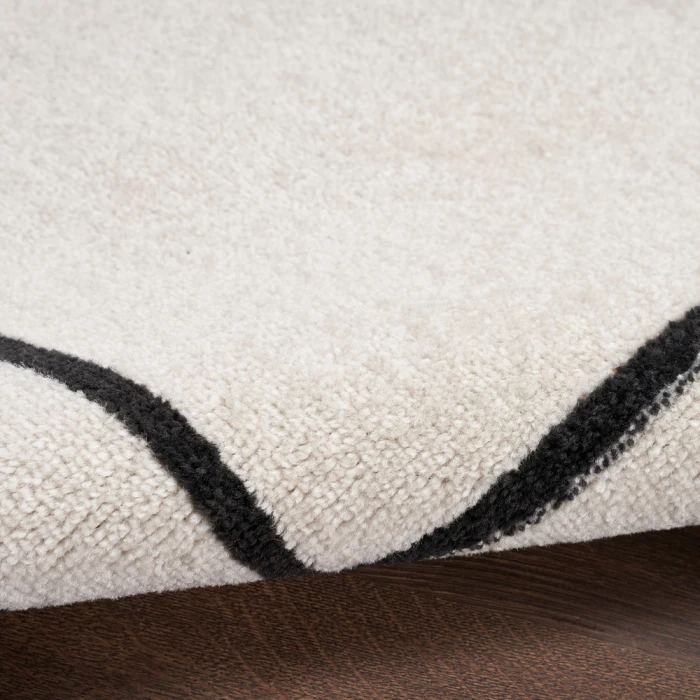 Nourison Nourison Essentials Area Rug NRE02 Ivory/Black