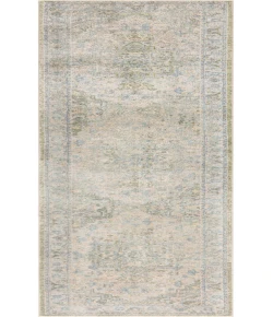 Nourison Home Astra Machine Washable ASW12 Blue Green 2 ft. 2 in. X 8 ft. Area Rug