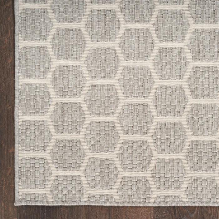 Nourison Twist Reversible Grey TWS01 6 ft. Rect. Rug