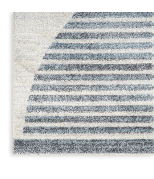 Nourison Astra Machine Washable Area Rug ASW03 Ivory Blue