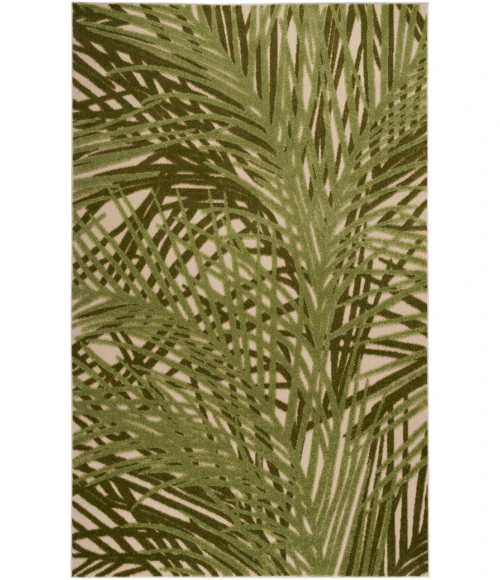 Nourison Aloha Ivory Green ALH41 5 ft. 3 in. X 7 ft. 5 in. Rectangle Rug