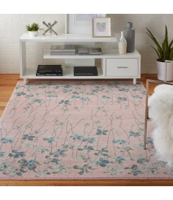 Nourison Home Tranquil TRA04 Pink 5 ft. 3 in. X 7 ft. 3 in. Area Rug
