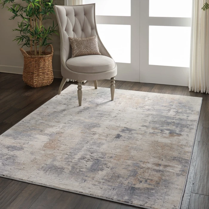 Nourison Rustic Textures Area Rug RUS05-Beige/Grey