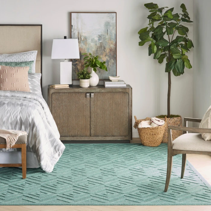 Nourison Versatile Area Rug NRV01 Aqua/Teal