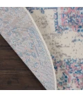 Nourison Grafix Round Area Rug GRF14-Ivory/Pink