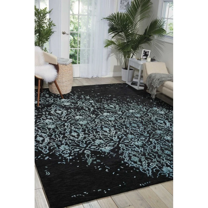 Nourison Opaline Area Rug OPA06-Midnight/Blue
