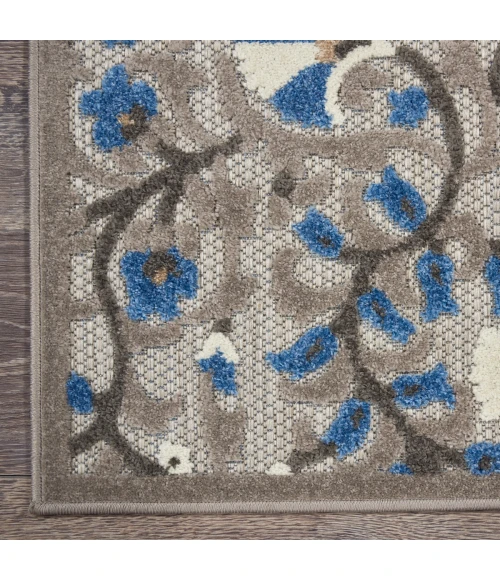 Nourison Aloha Area Rug ALH20 Grey/Multi 5'3" x 7'5"