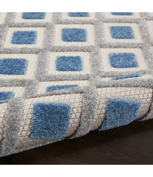 Nourison Aloha Indoor/Outdoor Area Rug ALH26-Blue/Grey