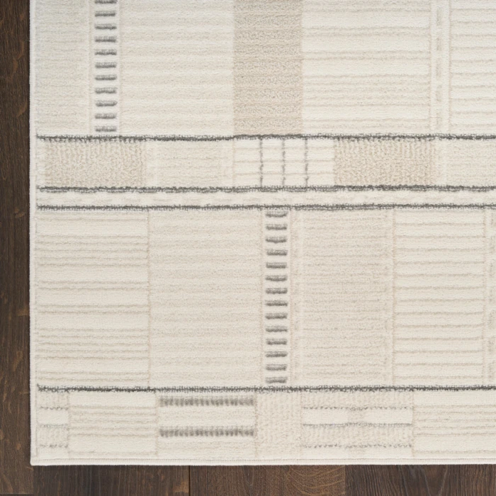 Nourison Home Nordic Ivory Grey NRC04 2 ft. X 6 ft. Rectangle Rug