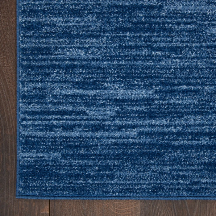 Nourison Essentials Navy Blue Area Rug NRE01-Navy Blue